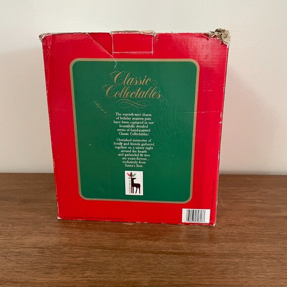 Santa's Best Classic Collectables Figurine Christmas Checking List 1991 Napping - Picture 12 of 14